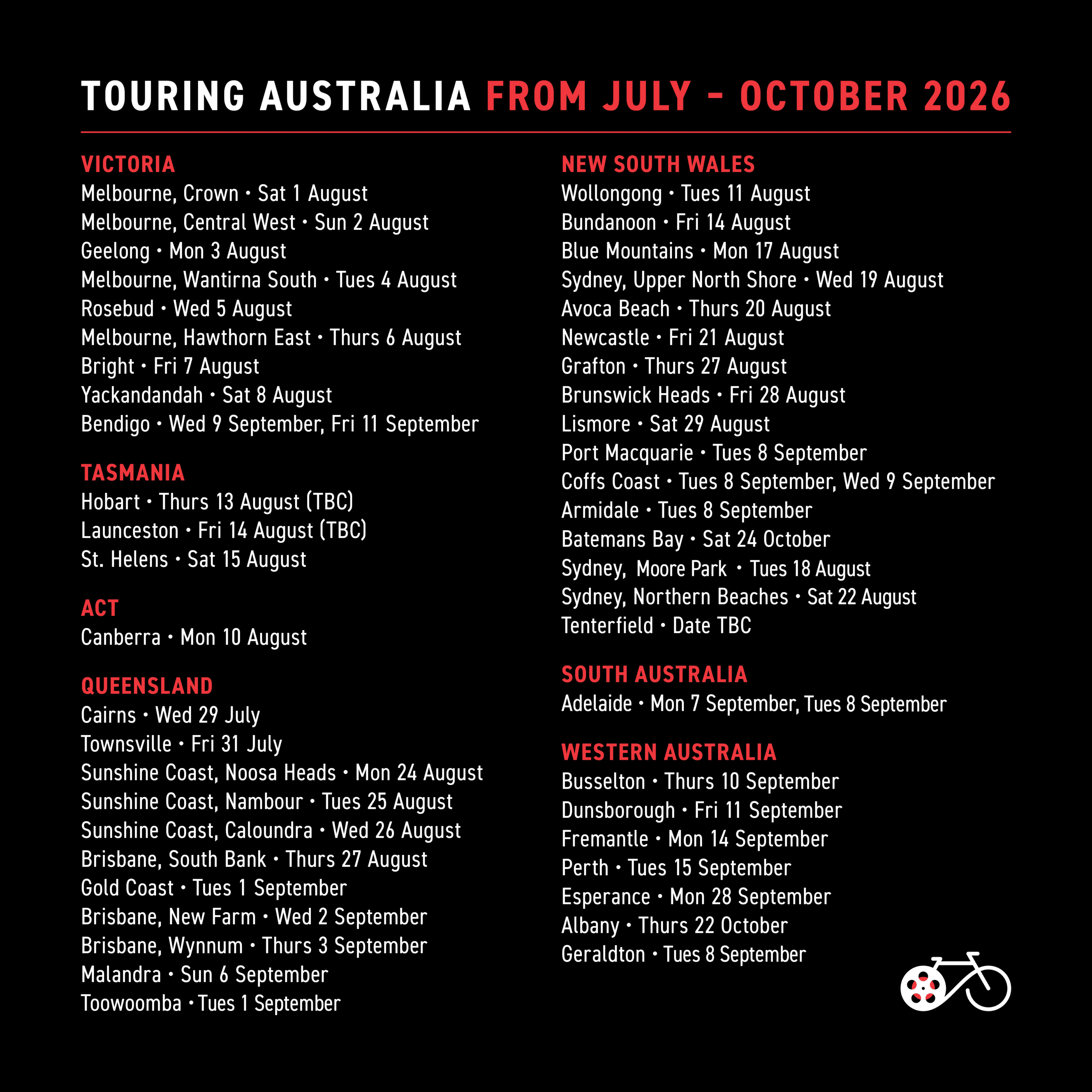 The Big Bike Film Night 2026