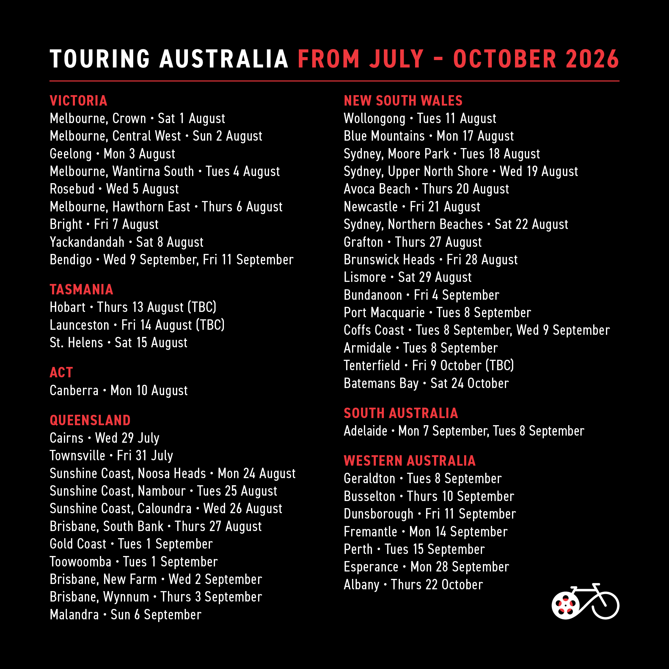 The Big Bike Film Night 2026